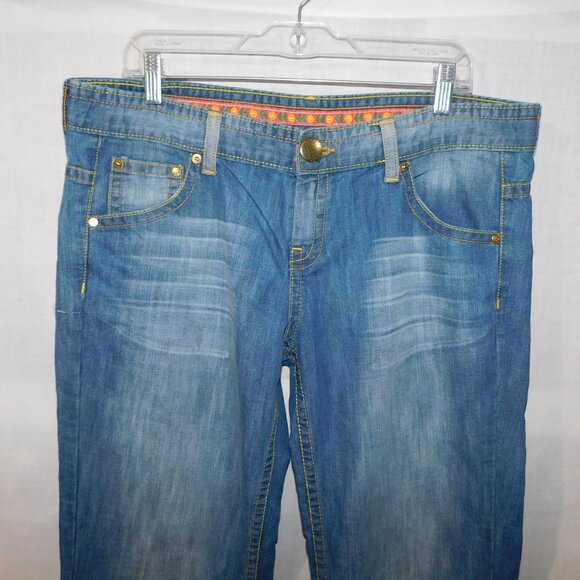Primark Denim Co Womens 16 Medium Wash Flared Leg Blue Jeans - Picture 2 of 13